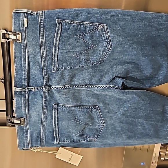 💕MOTHER💕 The Insider Crop Step Fray Jeans ~ Wish On a Star 34 NWT - Picture 12 of 16